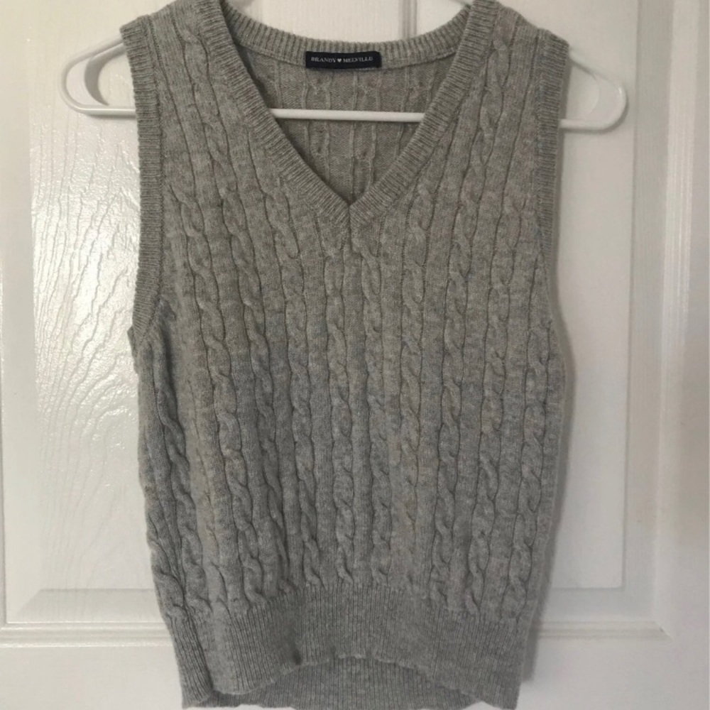 Brandy Melville cable knit sweater vest